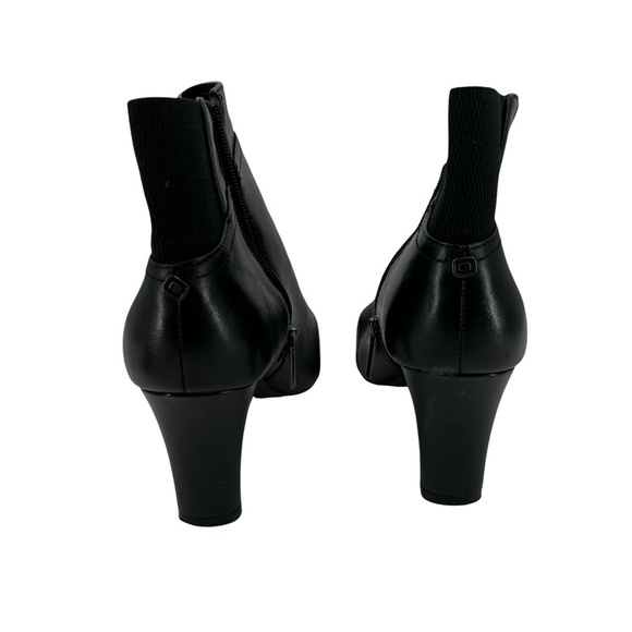 Bandolino Womens Black Kitten Heel Square Toe Ankle Booties Size 9 1/2 W - Picture 7 of 10